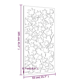 Hot Wanddecoratie tuin esdoornbladontwerp 105x55 cm cortenstaal Decoratie