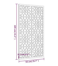 Clearance Wanddecoratie tuin Moors ontwerp 105x55 cm cortenstaal Decoratie