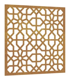 Hot Wanddecoratie tuin Moors ontwerp 55x55 cm cortenstaal Decoratie