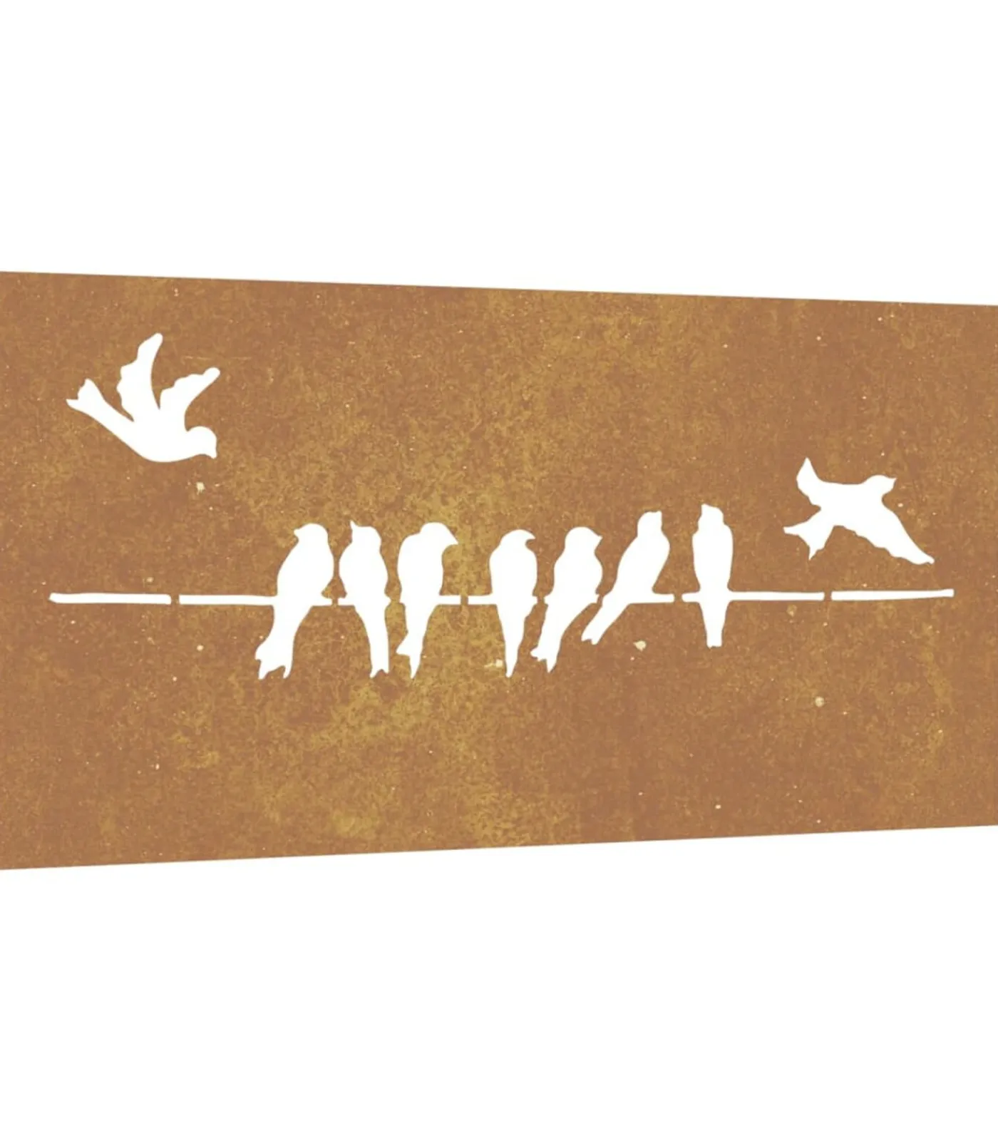 Best Wanddecoratie tuin vogelontwerp 105x55 cm cortenstaal Decoratie