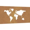 Sale Wanddecoratie tuin wereldkaartontwerp 105x55 cm cortenstaal Decoratie