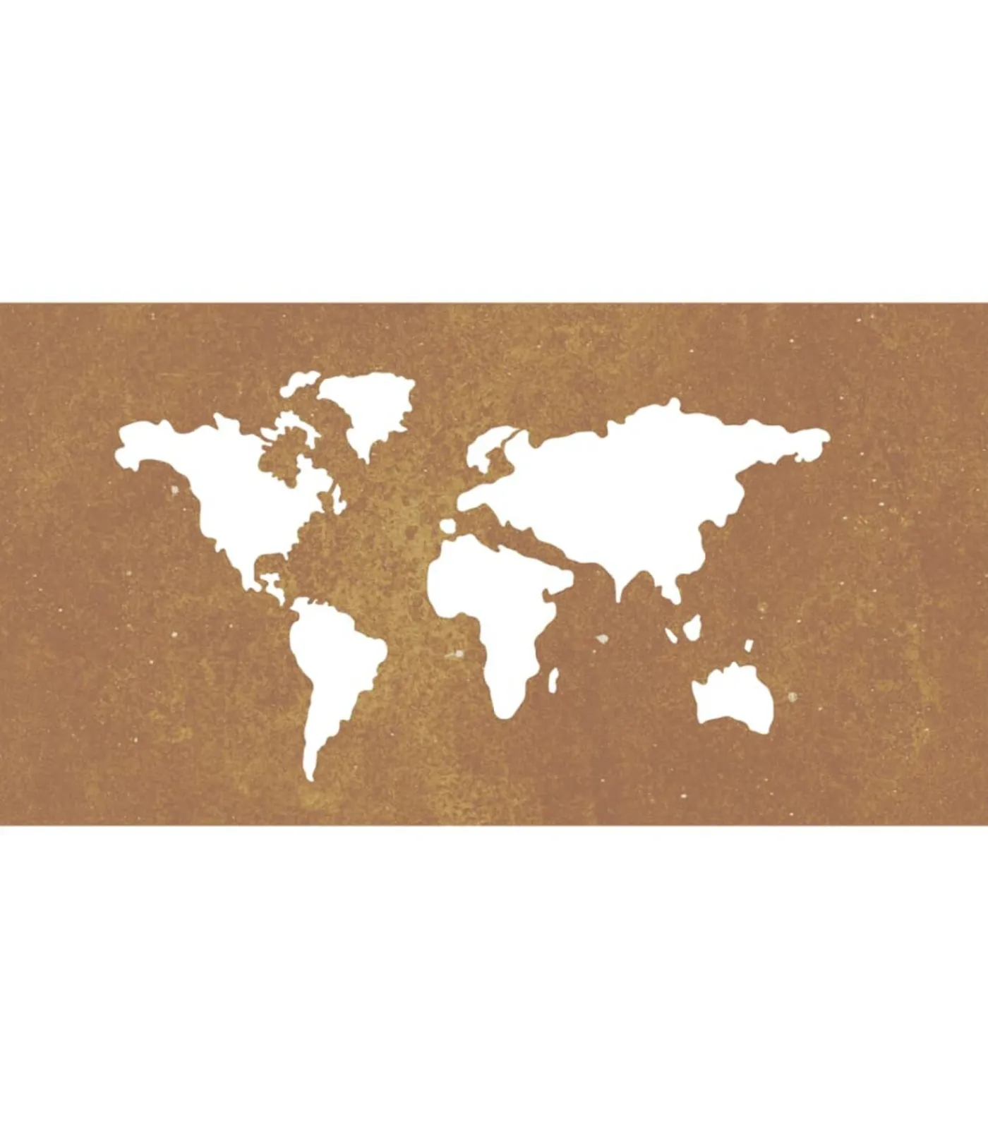Sale Wanddecoratie tuin wereldkaartontwerp 105x55 cm cortenstaal Decoratie