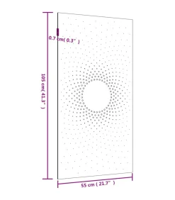 Best Wanddecoratie tuin zonontwerp 105x55 cm cortenstaal Decoratie