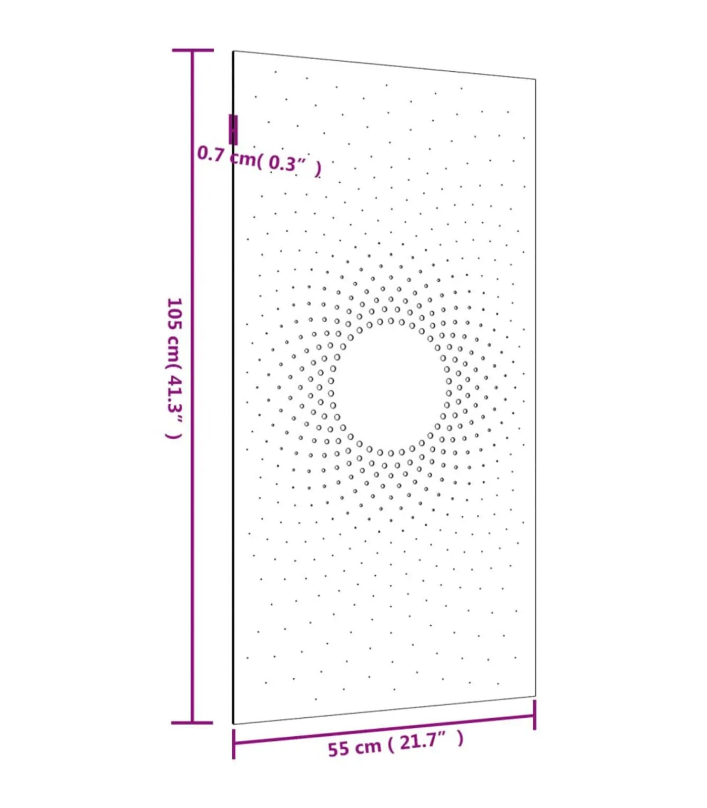 Best Wanddecoratie tuin zonontwerp 105x55 cm cortenstaal Decoratie