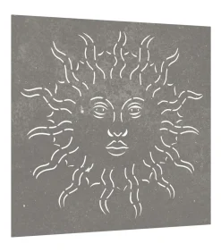 Best Wanddecoratie tuin zonontwerp 55x55 cm cortenstaal Decoratie