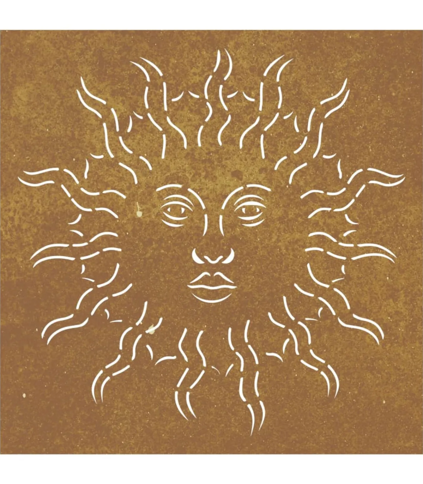 Best Wanddecoratie tuin zonontwerp 55x55 cm cortenstaal Decoratie