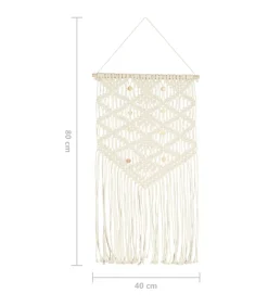 Discount Wandhanger macramé 40x80 cm katoen Decoratie