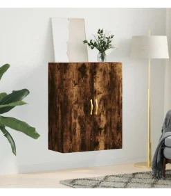 Discount Wandkast 69,5x34x90 cm gerookt eikenkleurig Meubels