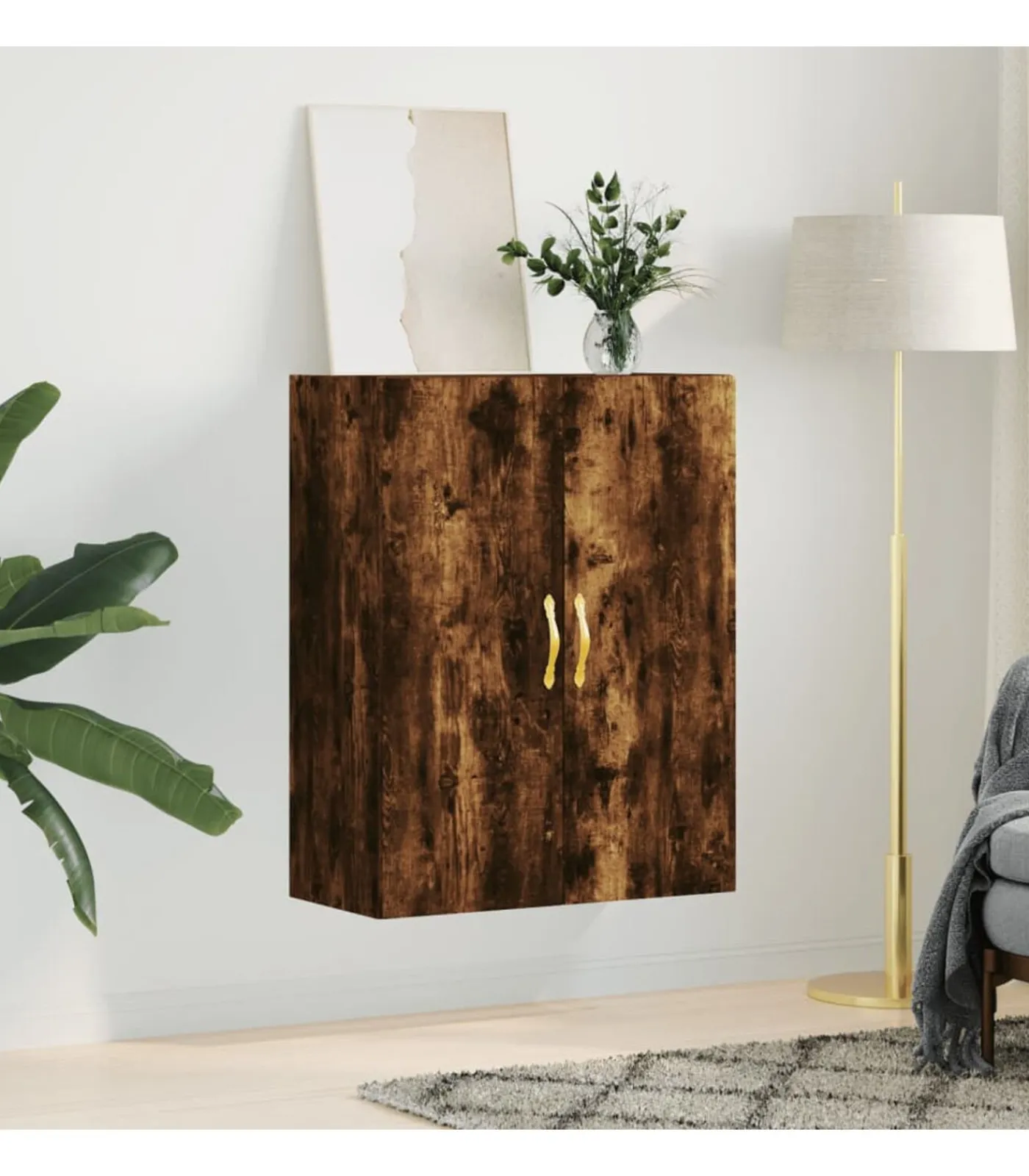 Discount Wandkast 69,5x34x90 cm gerookt eikenkleurig Meubels