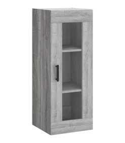 Outlet Wandkast 34,5x34x90 cm grijs sonoma eikenkleurig Meubels