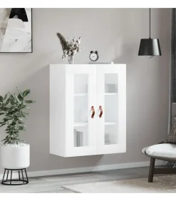 Discount Wandkast 69,5x34x90 cm hoogglans wit Meubels