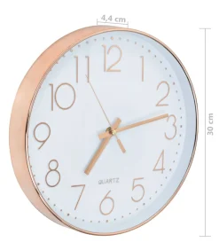 New Wandklok 30 cm roségoud Klokken
