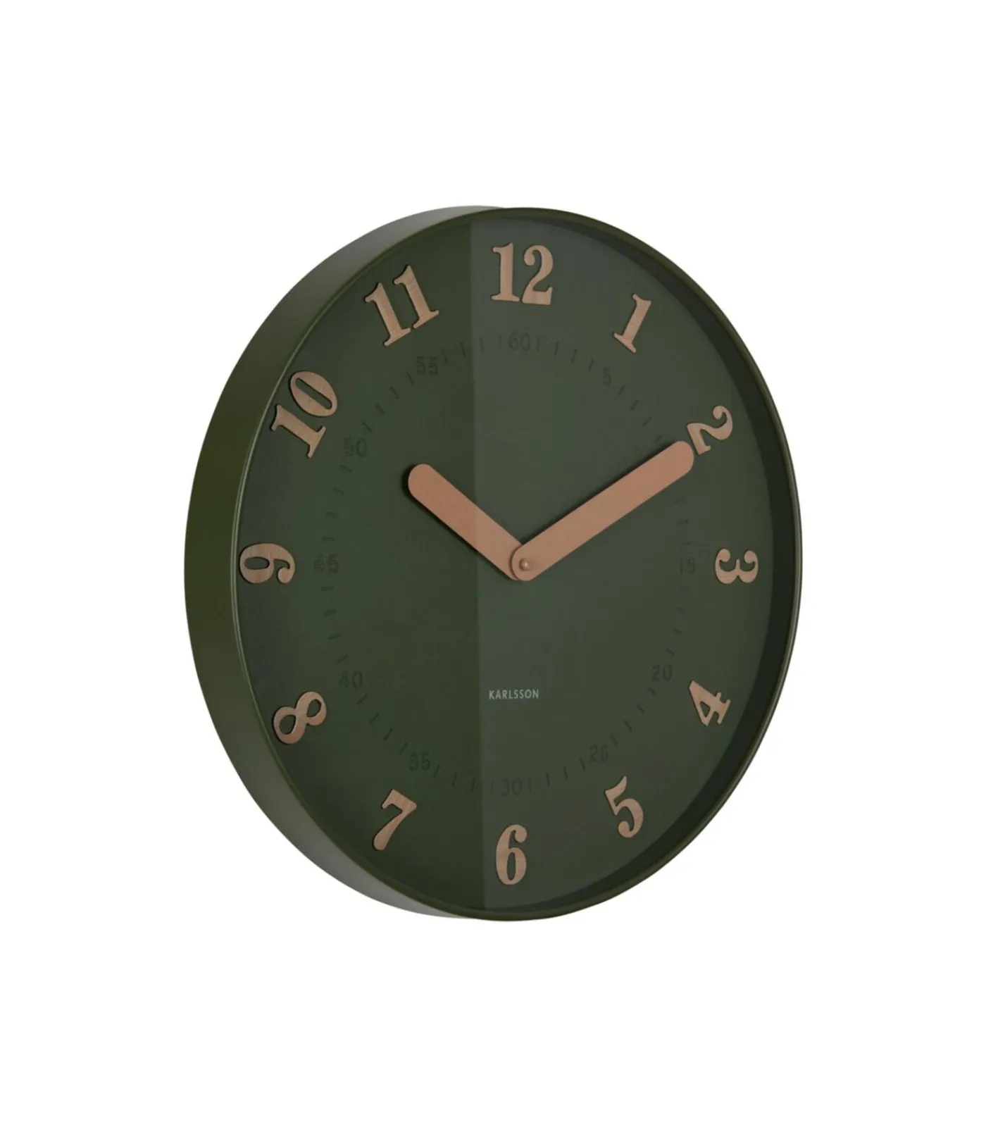 Hot Wandklok Amena - Groen - 40x40x40cm Klokken