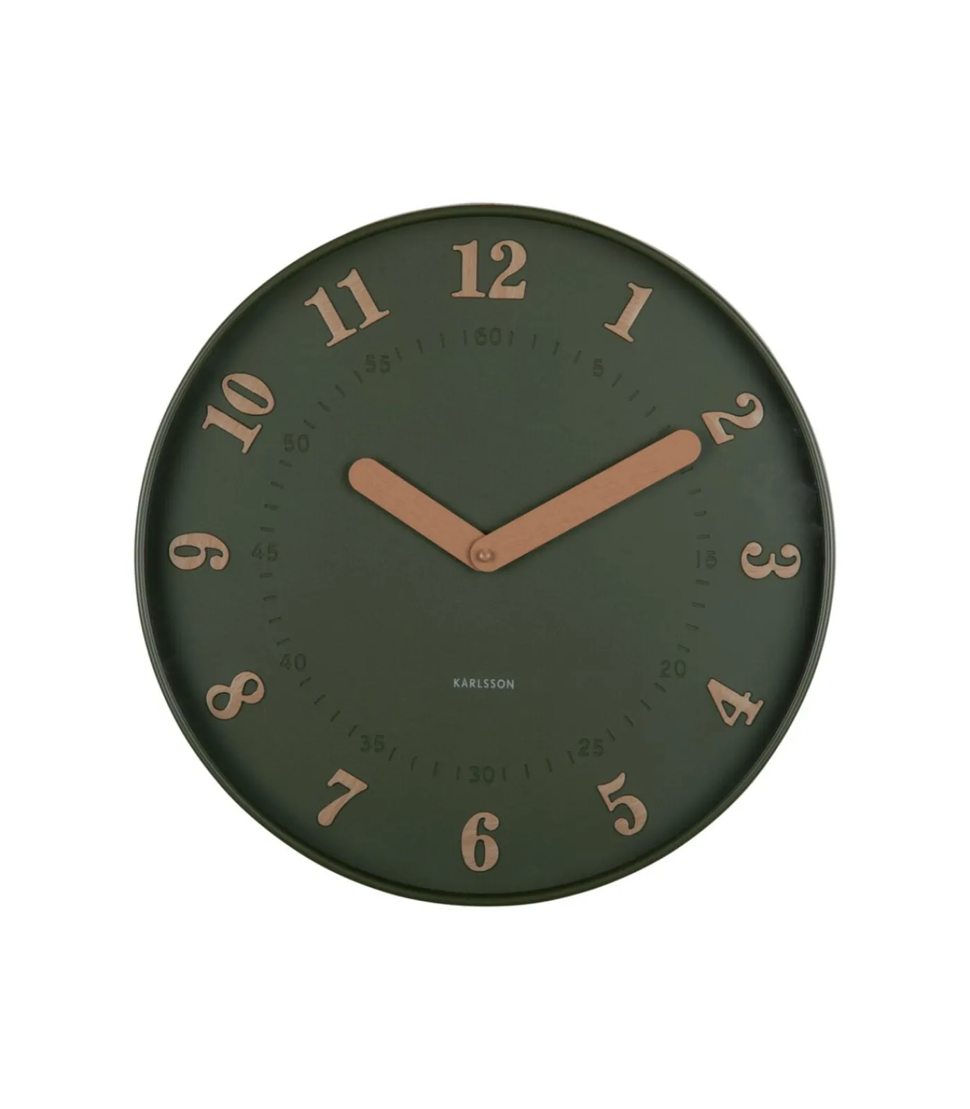 Hot Wandklok Amena - Groen - 40x40x40cm Klokken