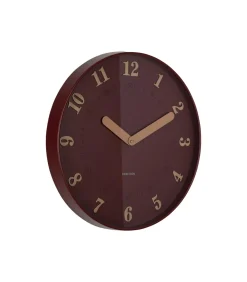 Discount Wandklok Amena - Rood - 40x40x40cm Klokken