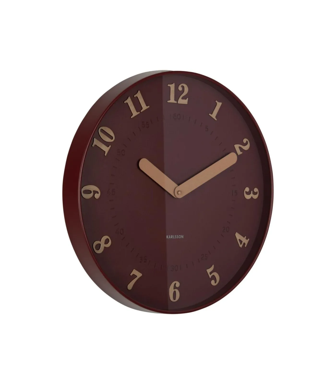 Discount Wandklok Amena - Rood - 40x40x40cm Klokken