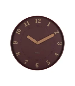 Discount Wandklok Amena - Rood - 40x40x40cm Klokken