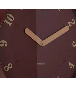 Discount Wandklok Amena - Rood - 40x40x40cm Klokken