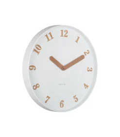 Hot Wandklok Amena - Wit - 40x40x40cm Klokken