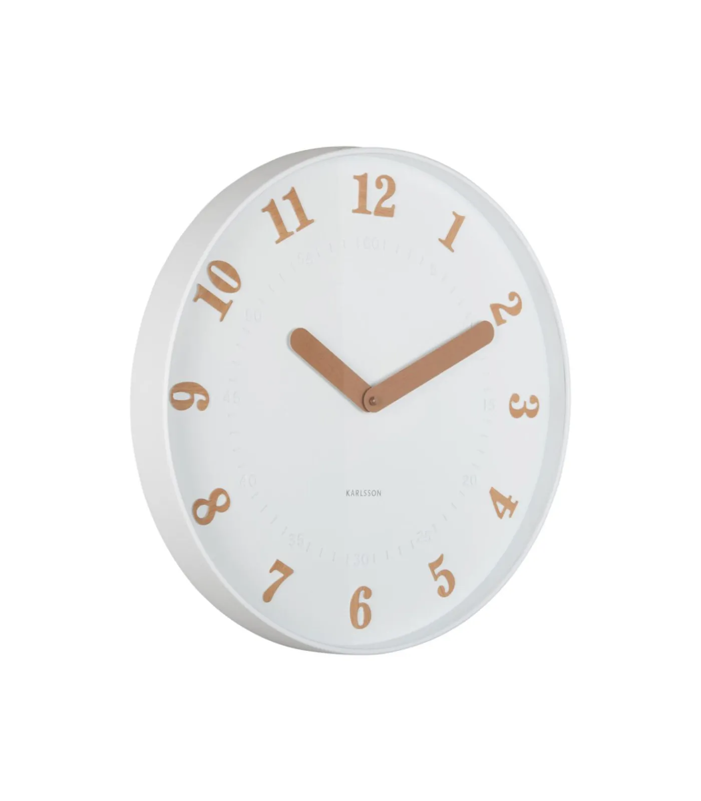 Hot Wandklok Amena - Wit - 40x40x40cm Klokken