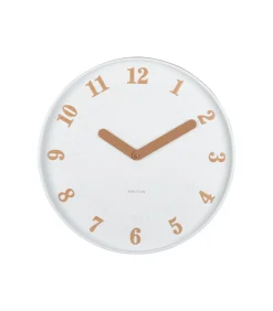 Hot Wandklok Amena - Wit - 40x40x40cm Klokken