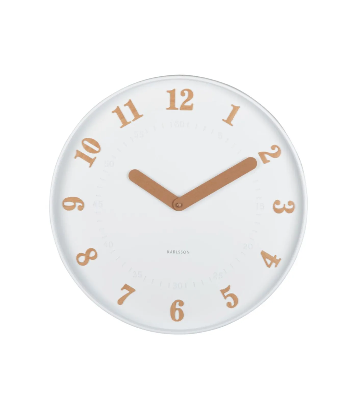 Hot Wandklok Amena - Wit - 40x40x40cm Klokken