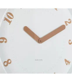 Hot Wandklok Amena - Wit - 40x40x40cm Klokken