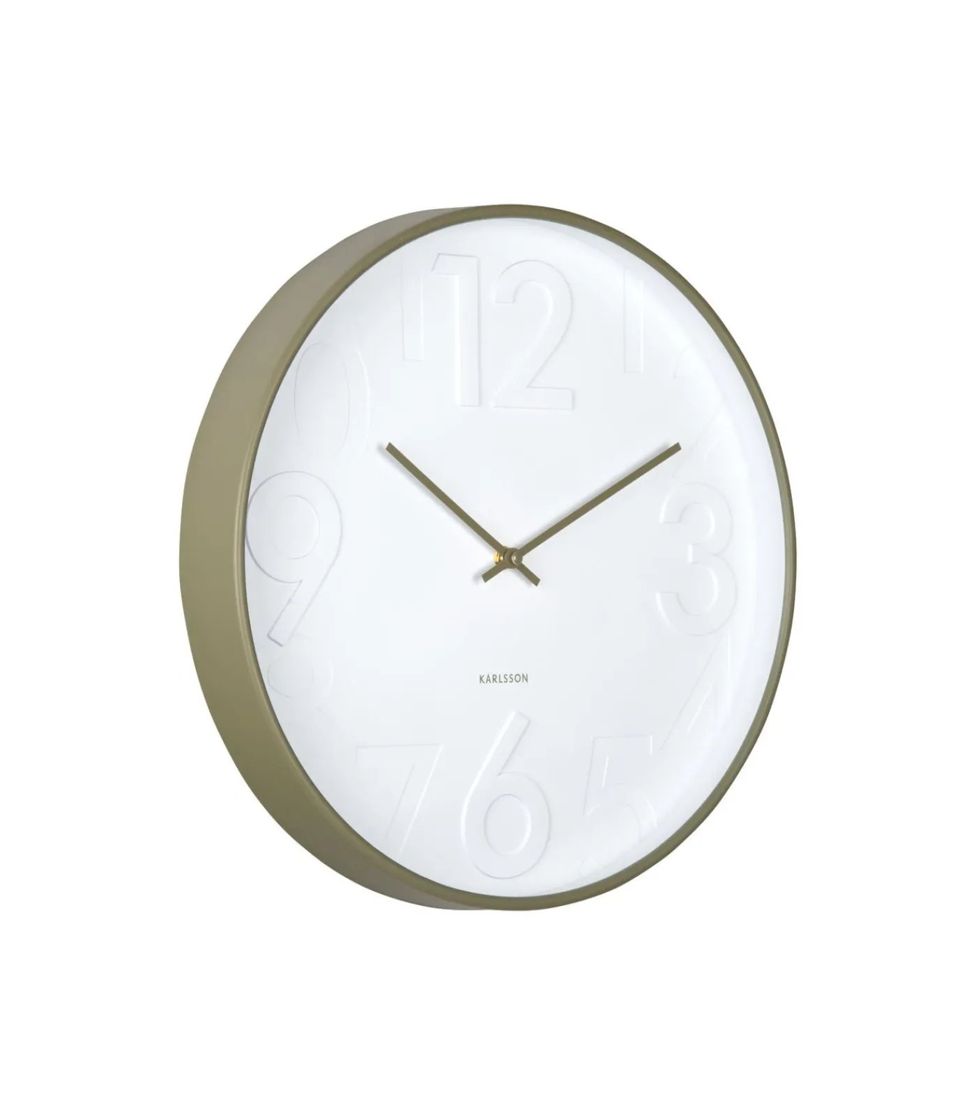 Hot Wandklok Ayuno - Legergroen - Ø40cm Klokken