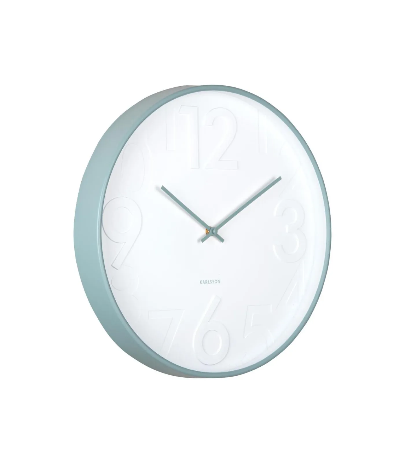 Outlet Wandklok Ayuno - Mistig blauw - Ø40cm Klokken