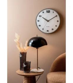 Best Wandklok Brisk Dome - Donkergrijs - Ø40cm Klokken