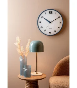 Discount Wandklok Brisk Dome - Klassiek blauw - Ø40cm Klokken