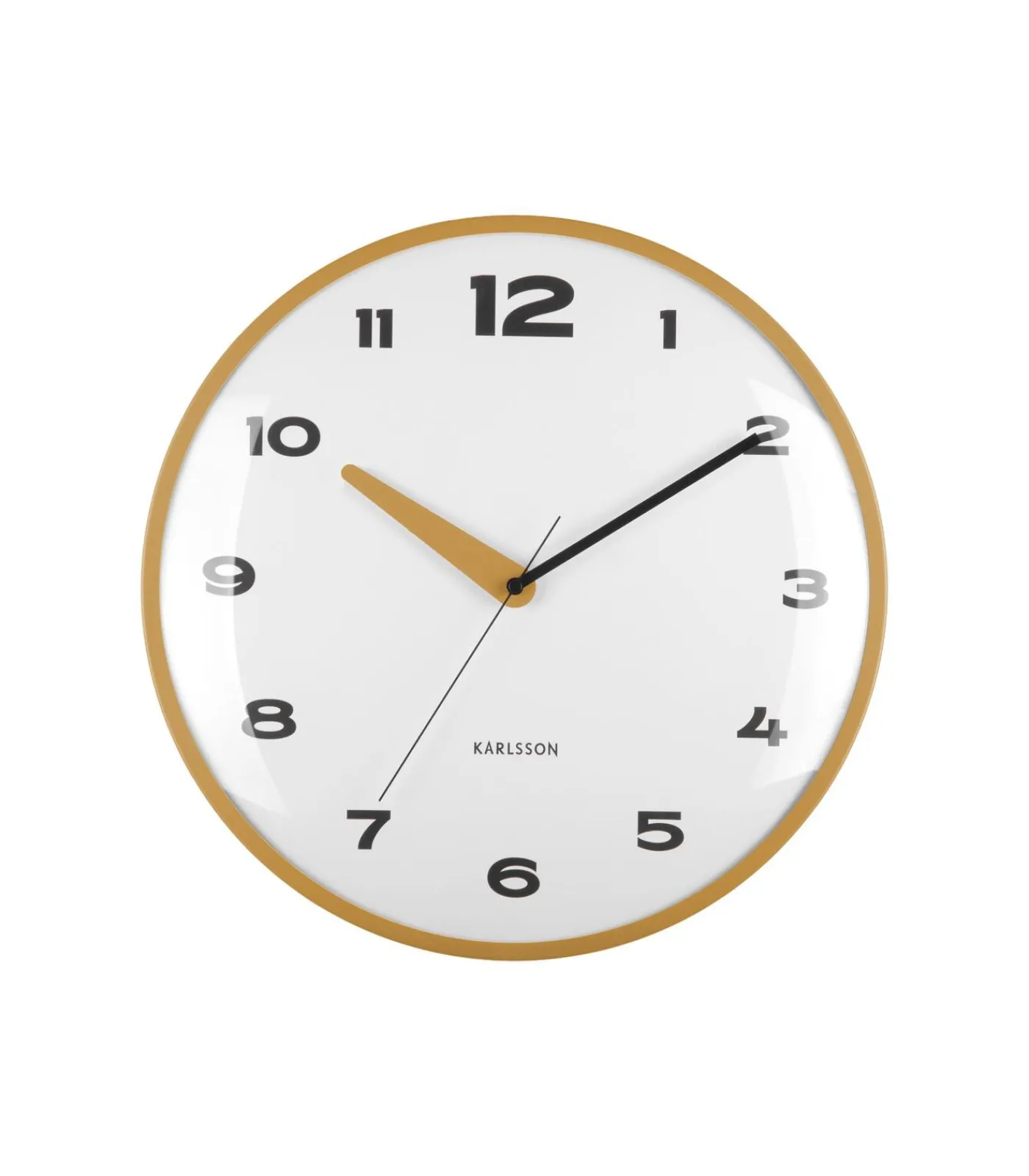 Best Wandklok Brisk Dome - Okergeel - Ø40cm Klokken