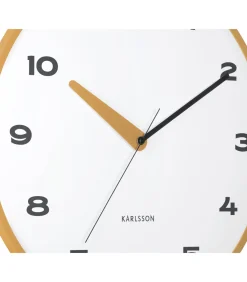 Best Wandklok Brisk Dome - Okergeel - Ø40cm Klokken