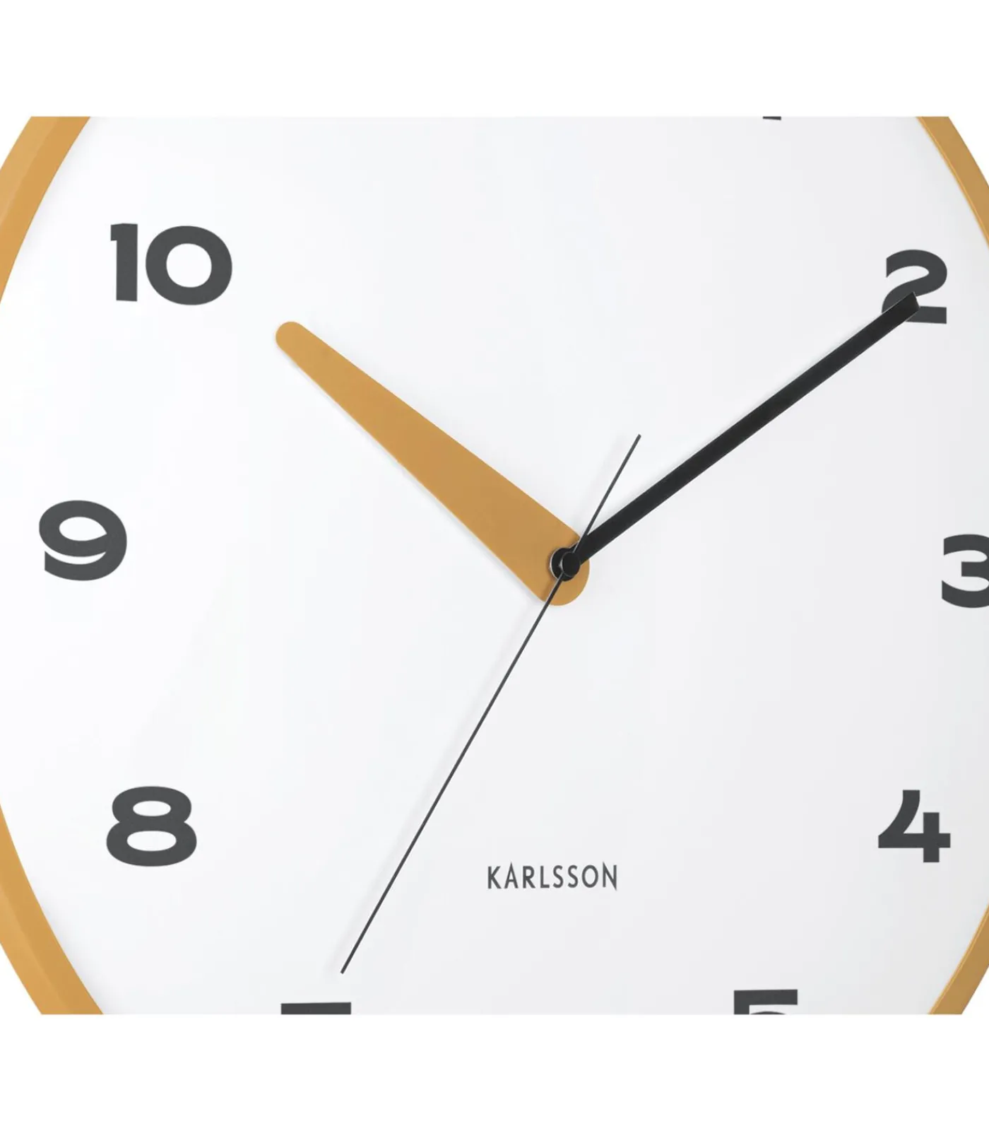 Best Wandklok Brisk Dome - Okergeel - Ø40cm Klokken