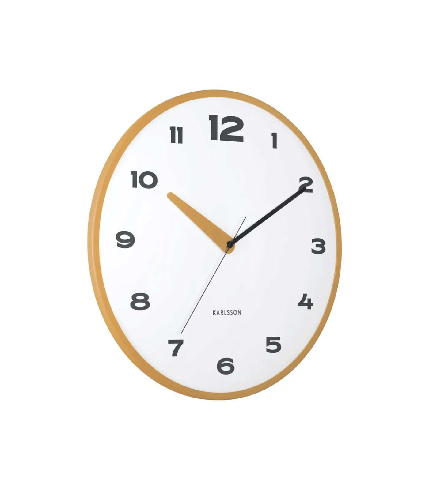 Best Wandklok Brisk Dome - Okergeel - Ø40cm Klokken