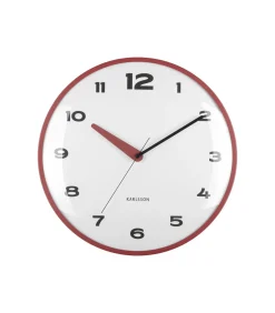 Discount Wandklok Brisk Dome - Rode oker - Ø40cm Klokken