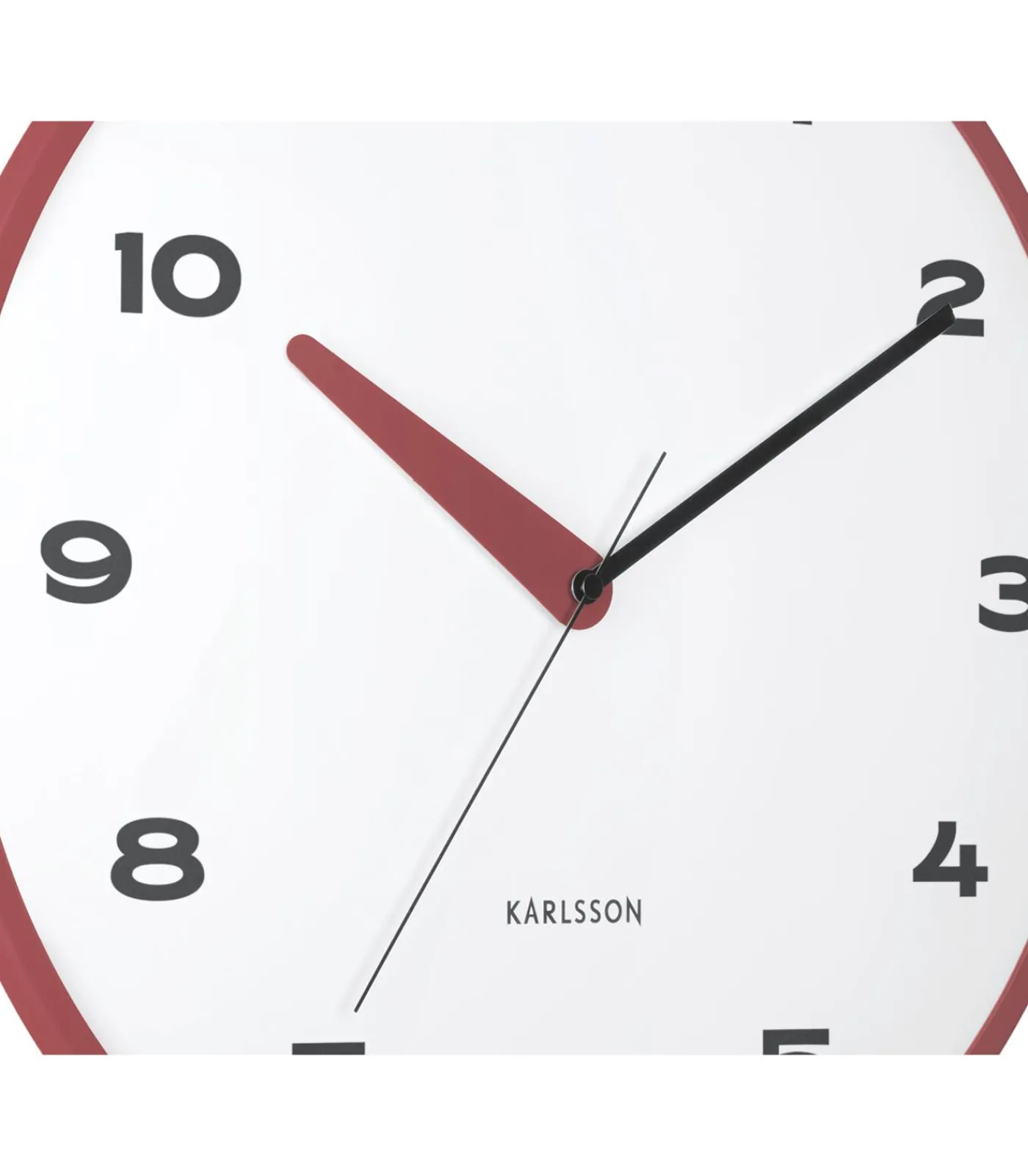 Discount Wandklok Brisk Dome - Rode oker - Ø40cm Klokken