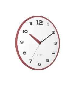 Discount Wandklok Brisk Dome - Rode oker - Ø40cm Klokken