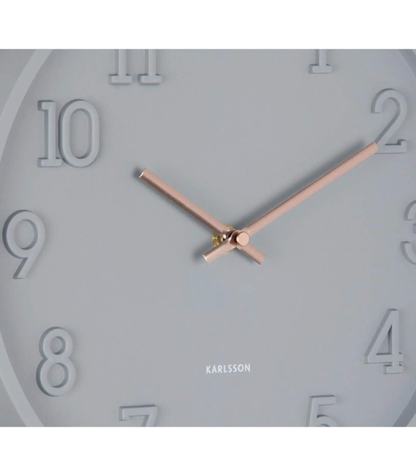 Discount Wandklok Calma - Donkergrijs - 3.8x30x30cm Klokken