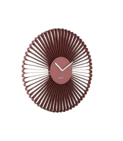 Clearance Wandklok Cascara - Rood - 50x50x50cm Klokken