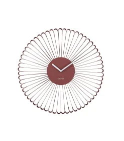 Clearance Wandklok Cascara - Rood - 50x50x50cm Klokken