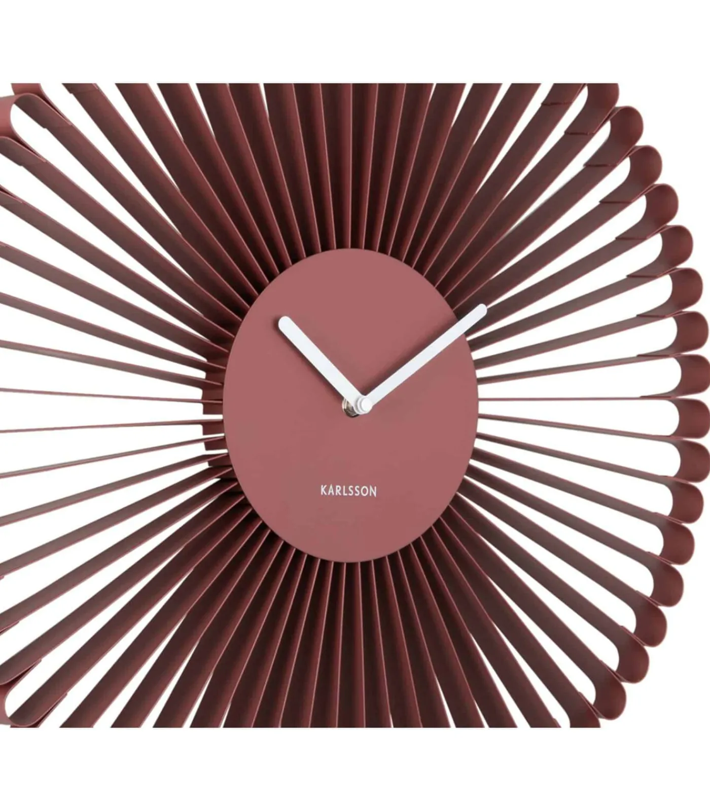 Clearance Wandklok Cascara - Rood - 50x50x50cm Klokken