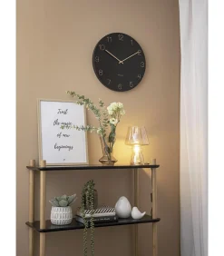 Online Wandklok Charm - Gegraveerde cijfers Zwart - Ø40cm Klokken