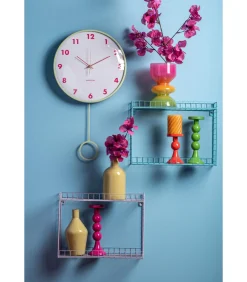 Clearance Wandklok Cheeky Dome - Zachtgroen - 7.1x35.5x61.5cm Klokken