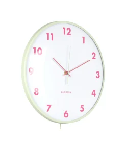 Clearance Wandklok Cheeky Dome - Zachtgroen - 7.1x35.5x61.5cm Klokken