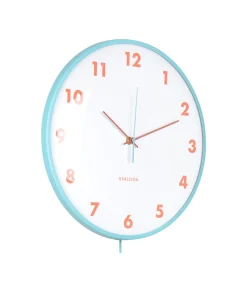 Outlet Wandklok Cheeky Dome - Zachtblauw - 7.1x35.5x61.5cm Klokken