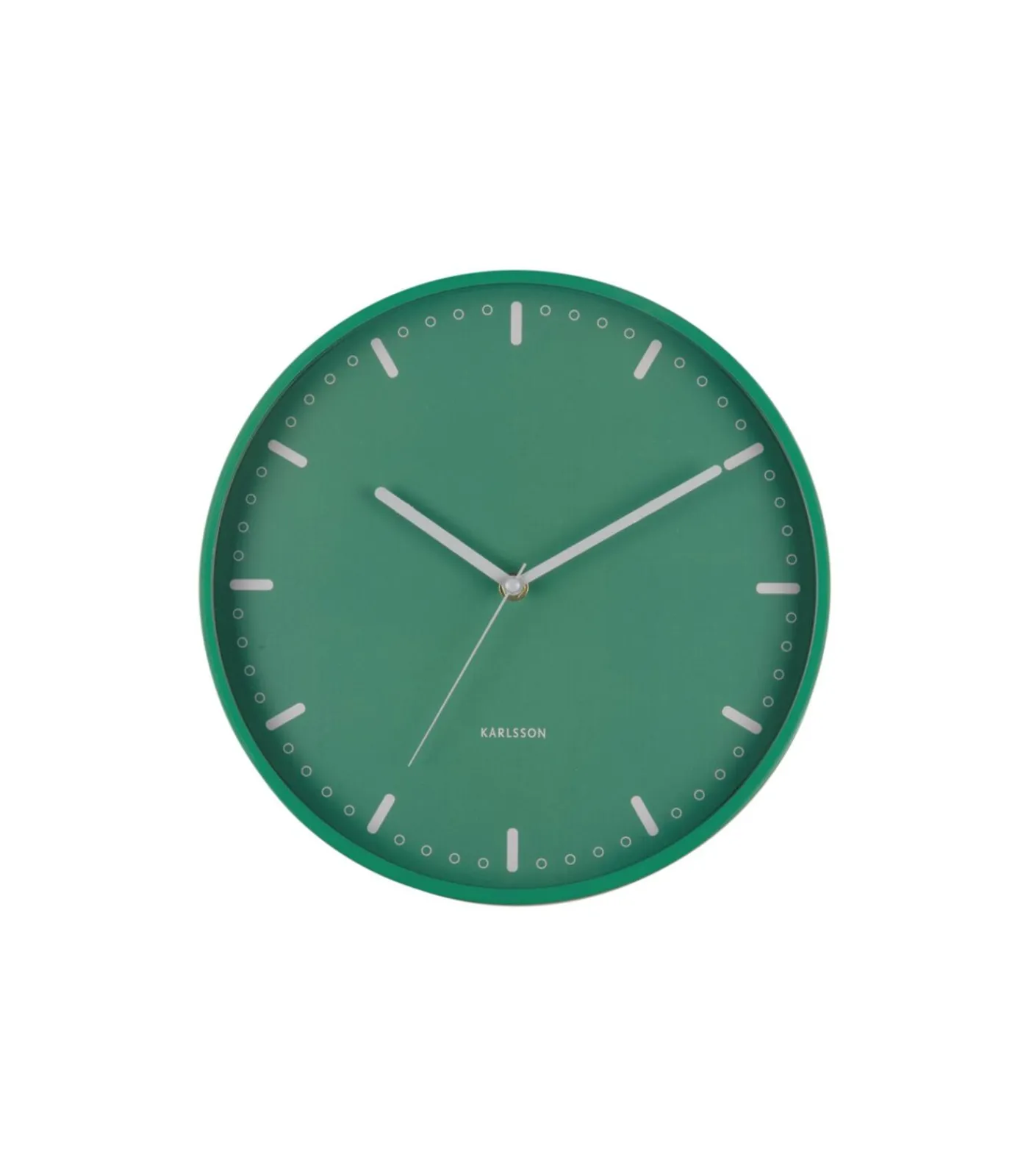 Sale Wandklok Cool Retro - Groen - 30x30x30cm Klokken