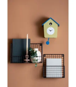 Wandklok Cuckoo Light - Theegroen - 23x10.5x26.4cm Klokken