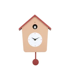 Wandklok Cuckoo Light - Zachtbruin - 23x10.5x26.4cm Klokken