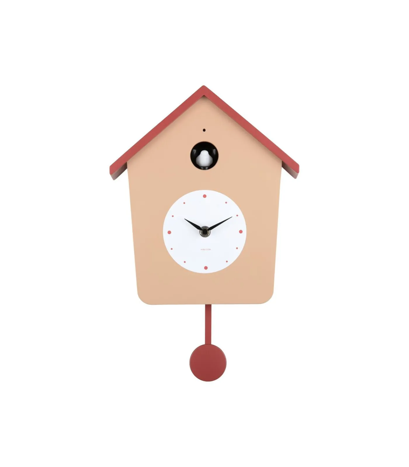 Wandklok Cuckoo Light - Zachtbruin - 23x10.5x26.4cm Klokken